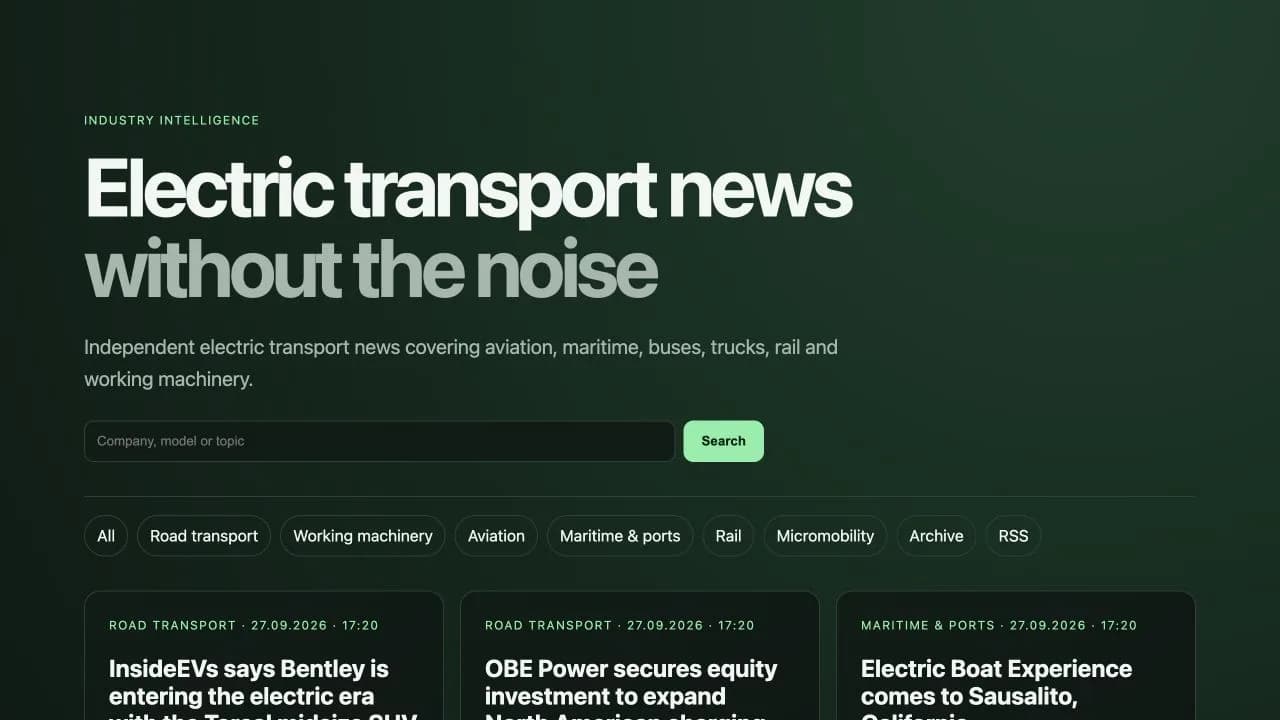 VoltDigest: Electric Transport Industry News: media 1